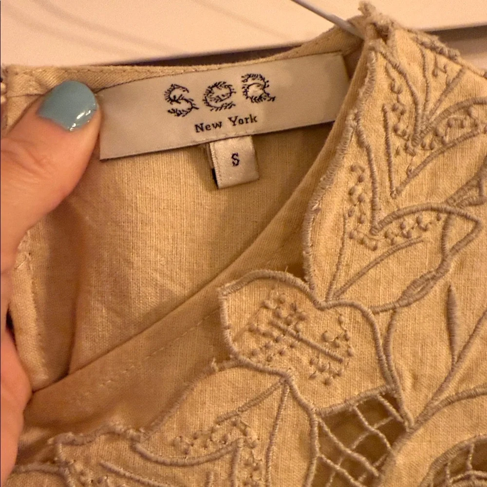 Sea New York Cream Lace Blouse ceci - Picture 2 of 6